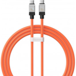   Baseus CoolPlay Series Fast Charging Cable Type-C to Type-C 100W 1m Orange (CAKW000207)