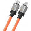 Baseus CoolPlay Series Fast Charging Cable Type-C to Type-C 100W 1m Orange (CAKW000207) - зображення 3