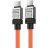 Baseus CoolPlay Series Fast Charging Cable Type-C to Type-C 100W 1m Orange (CAKW000207) - зображення 5