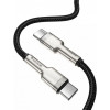 Baseus Cafule Series Metal Data Cable Type-C to Type-C 100W 2m Black (CATJK-D01) - зображення 2