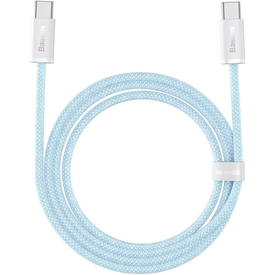 Baseus Dynamic Series Fast Charging Data Cable Type-C to Type-C 100W Blue 2m (CALD000303) - зображення 1