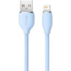 Baseus Jelly Liquid Silica Gel Fast Charging Data Cable USB to Lightning 2m Blue (CAGD000103) - зображення 2