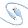 Baseus Jelly Liquid Silica Gel Fast Charging Data Cable USB to Lightning 2m Blue (CAGD000103) - зображення 3