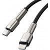 Baseus Lightning to USB Type-C Cafule Metal Data Cable PD 2m Black (CATLJK-B01) - зображення 3