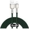 Baseus Cafule Metal Data Cable USB for Lightning 2m Green (CALJK-B06) - зображення 1