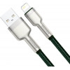 Baseus Cafule Metal Data Cable USB for Lightning 2m Green (CALJK-B06) - зображення 2