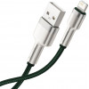 Baseus Cafule Metal Data Cable USB for Lightning 2m Green (CALJK-B06) - зображення 5