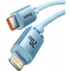 Baseus Crystal Shine Series Fast Charging Data Cable Type-C to Lightning 20W 2m Sky Blue (CAJY001403) - зображення 2