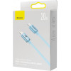 Baseus Crystal Shine Series Fast Charging Data Cable Type-C to Lightning 20W 2m Sky Blue (CAJY001403) - зображення 6