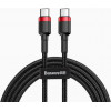 Baseus Cafule Series Type-C PD2.0 60W Flash charge Cable 20V 3A 1m Red black (CATKLF-G91) - зображення 1