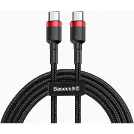   Baseus Cafule Series Type-C PD2.0 60W Flash charge Cable 20V 3A 1m Red black (CATKLF-G91)