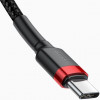 Baseus Cafule Series Type-C PD2.0 60W Flash charge Cable 20V 3A 1m Red black (CATKLF-G91) - зображення 2