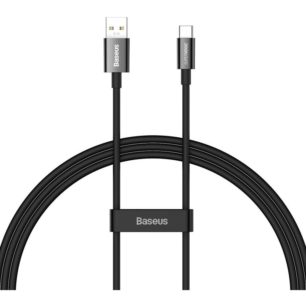 Baseus Superior Series USB Cable to USB-C Fast Charging Data 65W 2m Black (CAYS001001) - зображення 1