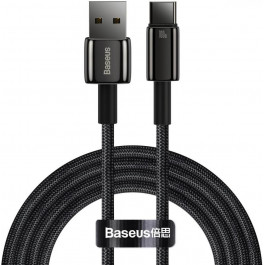   Baseus Tungsten Gold Fast Charging USB to Type-C 100W 2m Black (CAWJ000101)