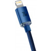 Baseus Crystal Shine Series Fast Charging Data Cable Type-C to Lightning 2m Blue (CAJY000303) - зображення 3