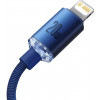 Baseus Crystal Shine Series Fast Charging Data Cable Type-C to Lightning 2m Blue (CAJY000303) - зображення 4