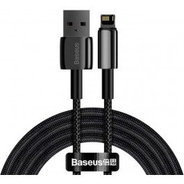   Baseus Tungsten Gold Fast Charging Data Cable USB for Lightning 2m Black (CALWJ-A01)