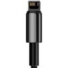 Baseus Tungsten Gold Fast Charging Data Cable USB for Lightning 2m Black (CALWJ-A01) - зображення 2