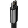 Baseus Tungsten Gold Fast Charging Data Cable USB for Lightning 2m Black (CALWJ-A01) - зображення 3