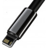 Baseus Tungsten Gold Fast Charging Data Cable USB for Lightning 2m Black (CALWJ-A01) - зображення 4