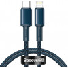 Baseus High Density Braided Fast Charging Data Cable Type-C to iP PD 20W 1m Blue (CATLGD-03) - зображення 1