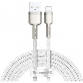   Baseus Cafule Metal Data Cable USB for Lightning 2m White (CALJK-B02)