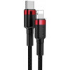 Baseus Cafule Type-C to Lightning PD 18W 1m Black/Red (CATLKLF-91) - зображення 2