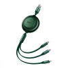 Baseus USB to Micro USB/Lightning/Type-C Bright Mirror 2 Series 1.1m Green (CAMJ010006) - зображення 2