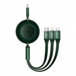   Baseus USB-C to Micro USB/Lightning/Type-C Bright Mirror 2 Series 100W 1.1m Green (CAMJ010206)