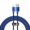 Baseus Crystal Shine Series Fast Charging Data Cable USB to Lightning 2m Blue (CAJY000103) - зображення 1