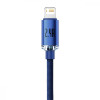 Baseus Crystal Shine Series Fast Charging Data Cable USB to Lightning 2m Blue (CAJY000103) - зображення 3