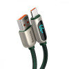 Baseus Display Fast Charging Data Cable USB to Type-C 66W Green 2m (CASX020106) - зображення 4