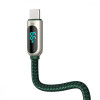 Baseus Display Fast Charging Data Cable USB to Type-C 66W Green 2m (CASX020106) - зображення 5