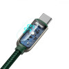 Baseus Display Fast Charging Data Cable USB to Type-C 66W Green 2m (CASX020106) - зображення 6