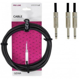   Gewa Pro Line Stereo Jack 6,3 мм/2x Mono Jack 6,3 мм (1,5 м)