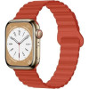 Drobak Ремінець Silicone Magnetic Link для Apple Watch All Series 38/40/41mm Orange red (898918) - зображення 1