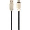 Cablexpert Premium Rubber Micro-USB Black 2m (CC-USB2R-AMMBM-2M) - зображення 1