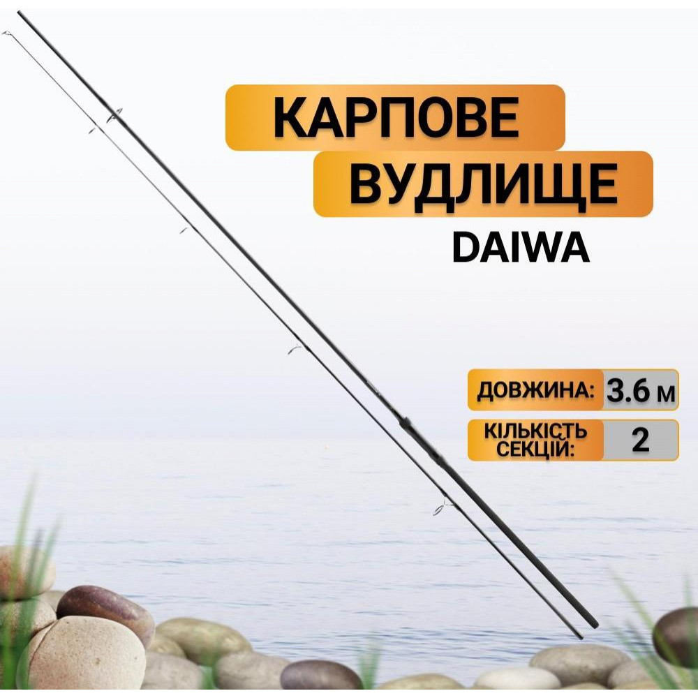 Daiwa Black Widow Carp (3.60m 3.00lb) 2Sec - зображення 1