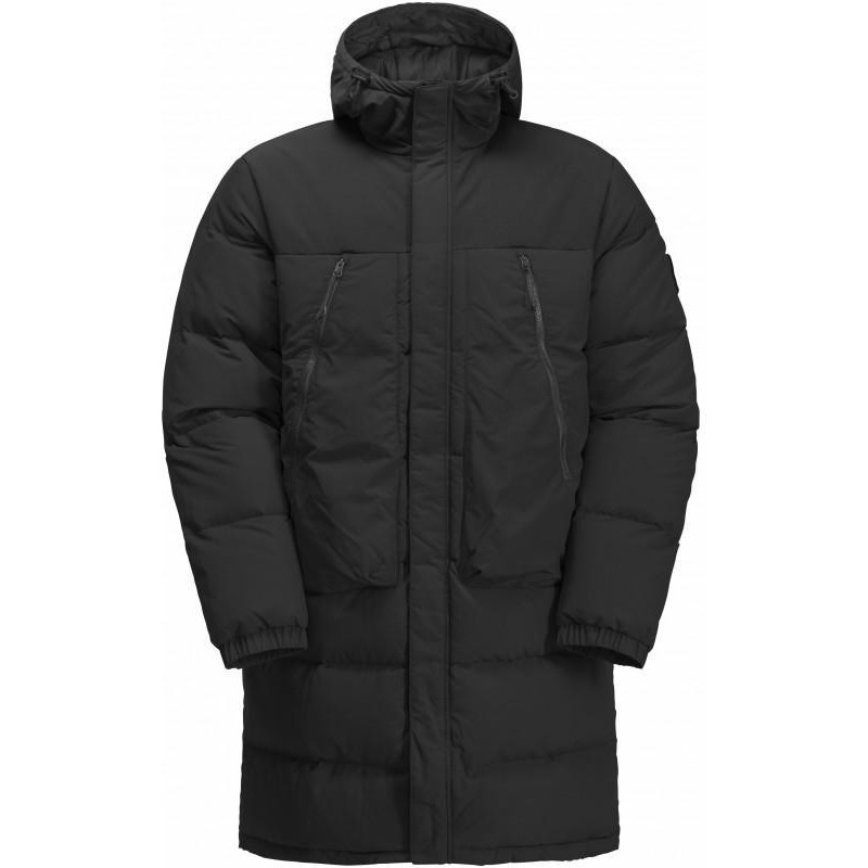 Jack Wolfskin Пуховик зимовий довгий чоловічий  Dellbrueck Long Jkt 1207551-6502 M Чорний (4064993899436) - зображення 1