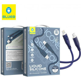   Blueo Liquid Silicone USB-C to Lightning Cable Blue