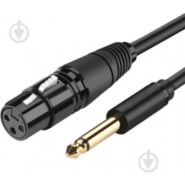   UGREEN Мікрофонний кабель AV131 Jack 6.3 мм to XLR Female AV Cable 3 м Black