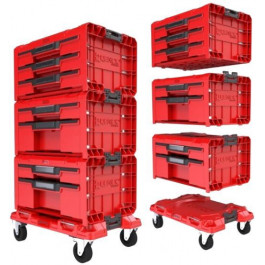   Qbrick System PRO Drawer Workshop Set 3 2.0 RED (5901238258353)