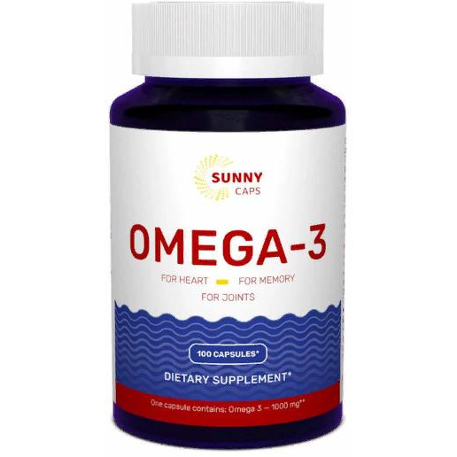 Sunny Caps Omega-3 Activ Powerfull тисячі mg Омега-3 100 гелевих капсул - зображення 1