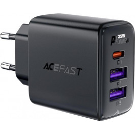   Acefast A57 35W USB-A+USB-C Black