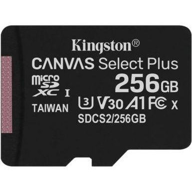 Kingston 256 GB microSDXC Class 10 UHS-I U3 Canvas Select Plus SDCS2/256GBSP - зображення 1