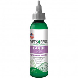   Vet's Best Ear Relief Wash - средство Вэт Бест для очистки ушей собак 118 мл (vb10021)