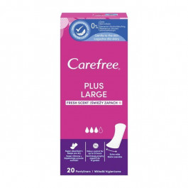   Carefree Прокладки щоденні  Plus Lardge Fresh, 20 шт (3574661487564)