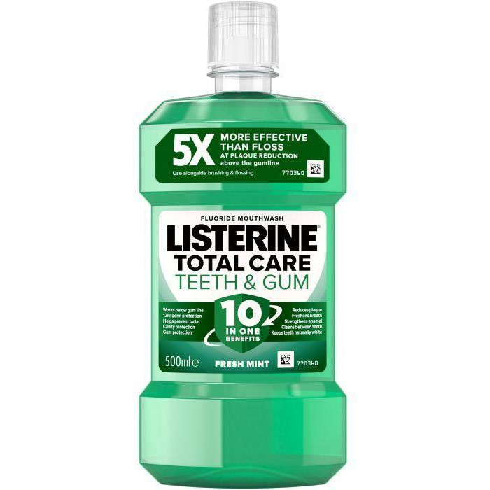 Listerine Ополіскувач для рота  Захист зубів та ясен, 500 мл (5010123714383) - зображення 1