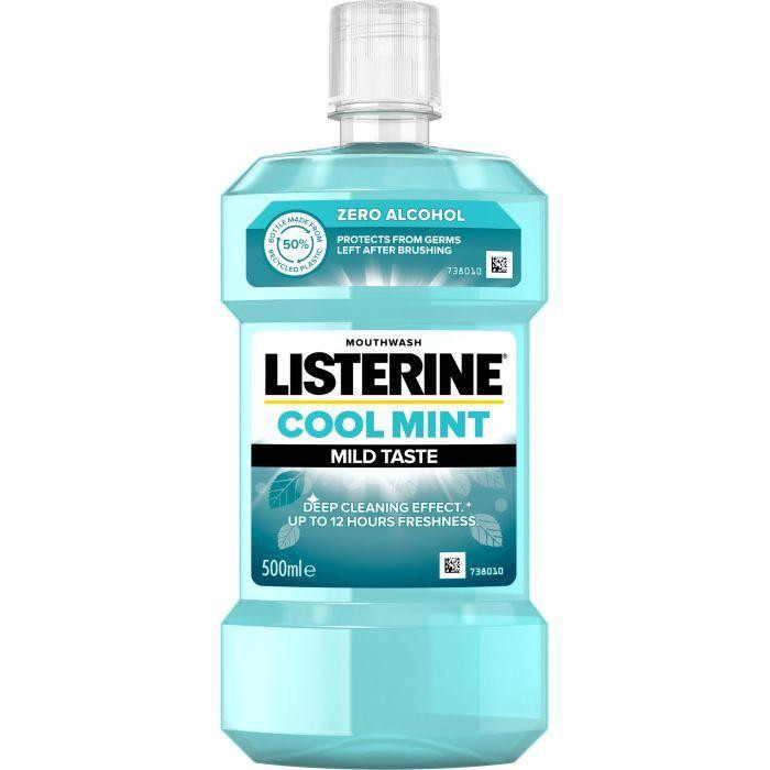 Listerine "свіжа м&apos;ята" ополіскувач для ротової порожнини 500 мл - зображення 1