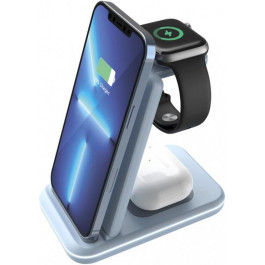   Canyon 3-in-1 Wireless charging station WS-304 Blue (CNS-WCS304BL)